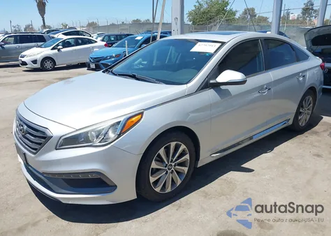 2017 Hyundai Sonata Sport z USA, uszkodzony, nr VIN 5NPE34AFXHH584008